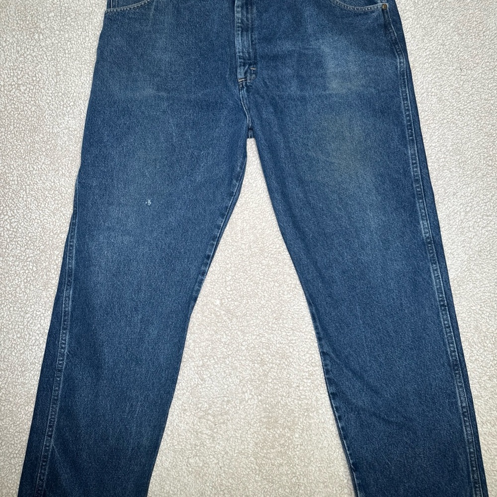 VTG Wrangler Blue Relaxed Fit Jeans 44x32 Classic Style Y2K Style Cowboy Style